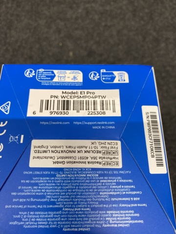 1429425-3 Övervakningskamera Reolink E1 Pro