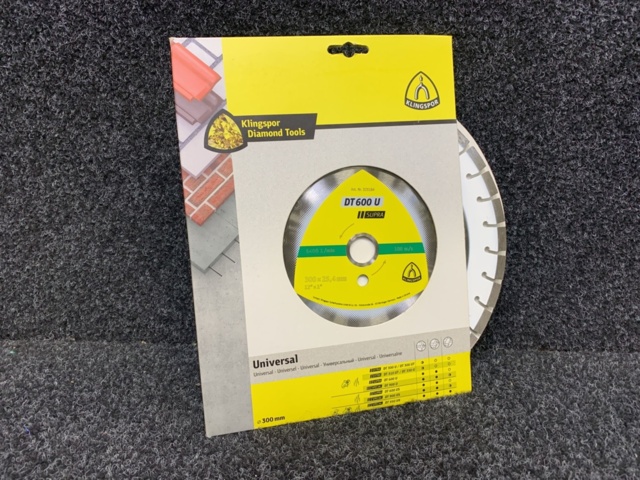 1429704-1 Diamantkapskiva Klingspor DT600 U 300x25,4 mm