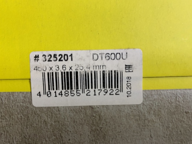 1429714-6 Diamantkapskiva Klingspor DT600 U 450x25,4 mm