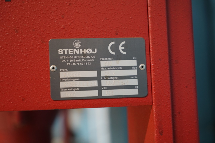 1403963-6 Stenhøj FlexiPress FP60 – El hydraulisk verkstadspress 60 ton
