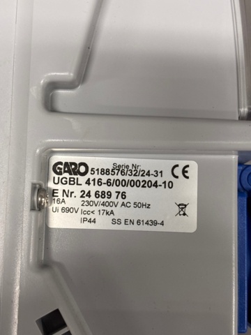 1368115-4 Byggcentraler 2st, 1 låda 3-fas kabel