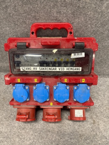 1368115-5 Byggcentraler 2st, 1 låda 3-fas kabel