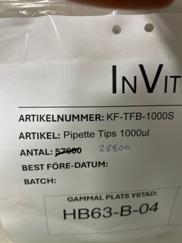 1368033-10 Stort parti med laboratorietillbehör och utrustning - ca 700 000 artiklar