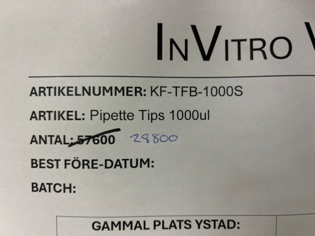 1368033-23 Stort parti med laboratorietillbehör och utrustning - ca 700 000 artiklar