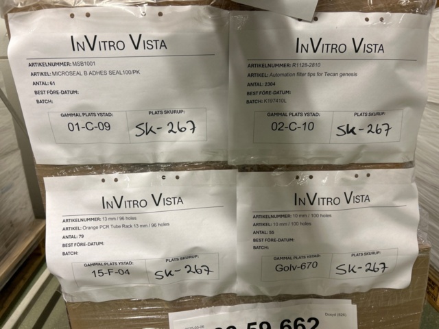 1368033-28 Stort parti med laboratorietillbehör och utrustning - ca 700 000 artiklar