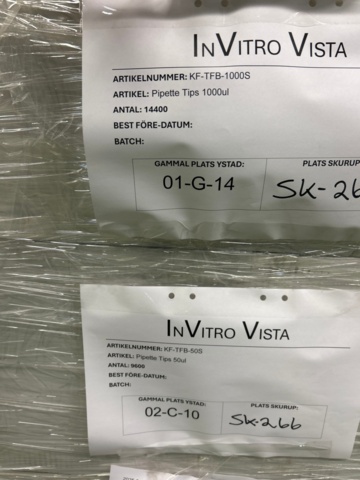 1368033-46 Stort parti med laboratorietillbehör och utrustning - ca 700 000 artiklar