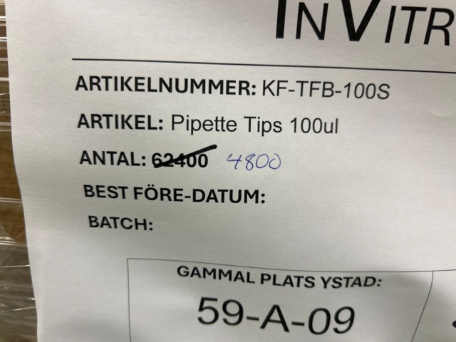 1368033-51 Stort parti med laboratorietillbehör och utrustning - ca 700 000 artiklar