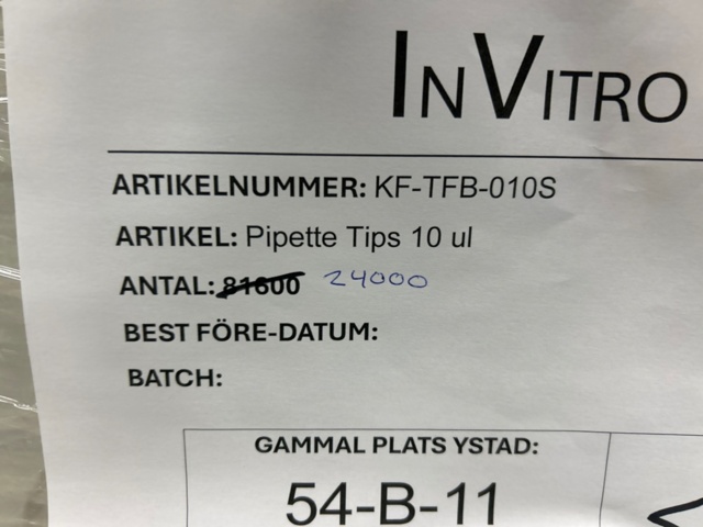 1368033-54 Stort parti med laboratorietillbehör och utrustning - ca 700 000 artiklar