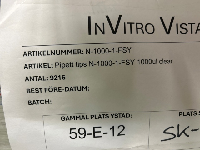 1368033-57 Stort parti med laboratorietillbehör och utrustning - ca 700 000 artiklar