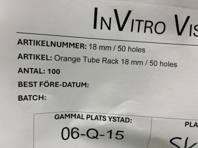 1368033-61 Stort parti med laboratorietillbehör och utrustning - ca 700 000 artiklar