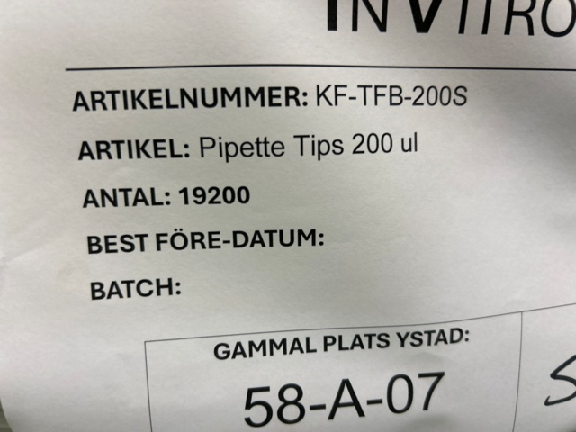 1368033-62 Stort parti med laboratorietillbehör och utrustning - ca 700 000 artiklar