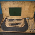 1404071-1 Large outside micrometer in wooden box – 300–500 mm