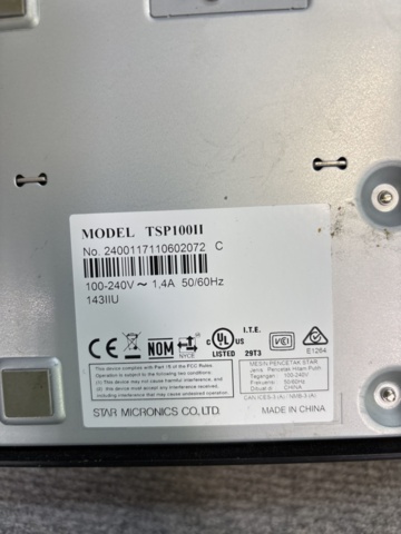 1420903-8 Cash register system with receipt printer - FEC PP-1635 and Star Micronics