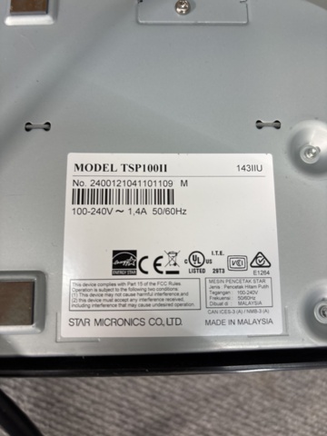 1420904-6 Cash register system with receipt printer - FEC PP-1635 and Star Micronics