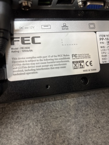 1420905-4 Cash register system with receipt printer - FEC PP-1635 and Star Micronics