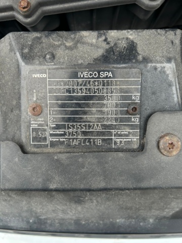 1432184-40 Iveco Daily 35-130 Chassi Cab 2.3 JTD Hi-Matic, 126hk, 2016