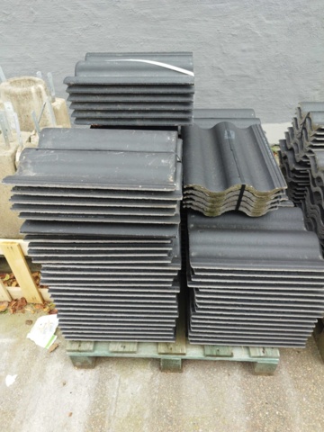 1325266-4 Takpannor, 3 pallar – Benders, betong, svart