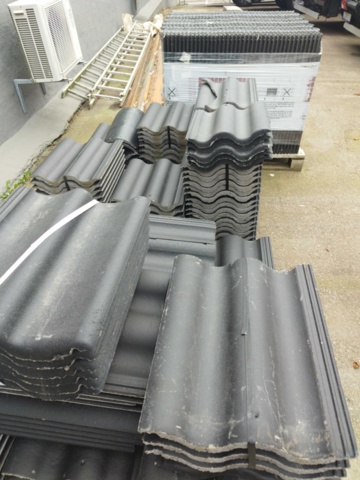 1325266-5 Takpannor, 3 pallar – Benders, betong, svart