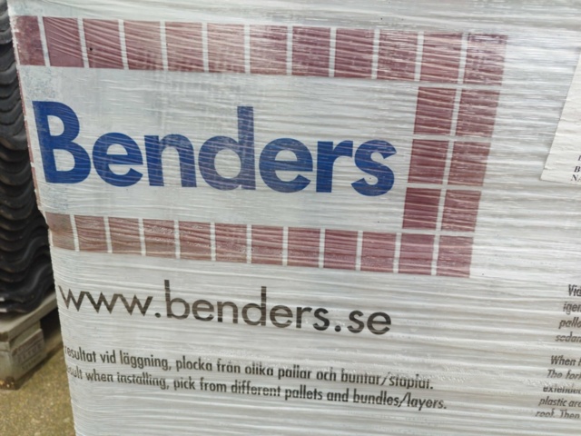 1325266-6 Takpannor, 3 pallar – Benders, betong, svart