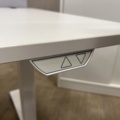 1432137-12 2 height-adjustable desks, filing cabinets and office chairs