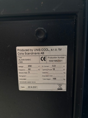 1388558-4 Kyldisplayer Unis Cool Aldan Basic 1000, 2st