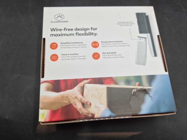 1432508-3 Videodörrklocka - Solar ADC-VDB780B, Batteridriven, med Tvåvägsljud