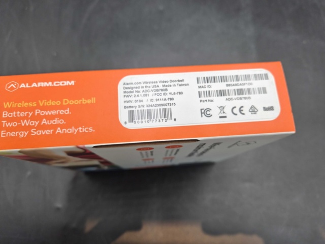 1432511-4 Videodörrklocka - Solar ADC-VDB780B, Batteridriven, med Tvåvägsljud