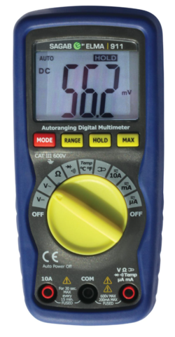 1432515-1 Digital Multimeter, 2 st - Sagab, med automatisk områdeval