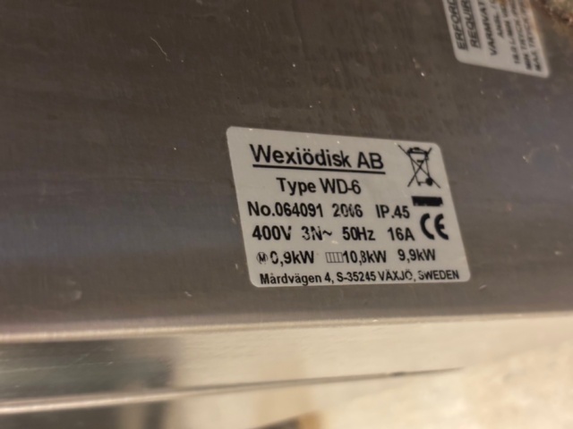 1388583-6 Backdiskmaskin Wexiö WP-6