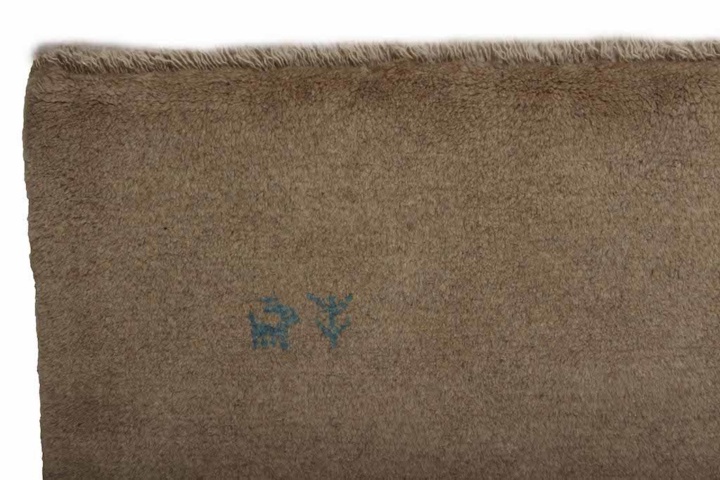 1432473-3 Handknuten Persisk matta Gabbeh Shiraz Ull Beige 154x178cm