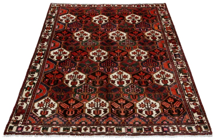 1432481-1 Handknuten Persisk Patinamatta Bakhtiar 200x285cm