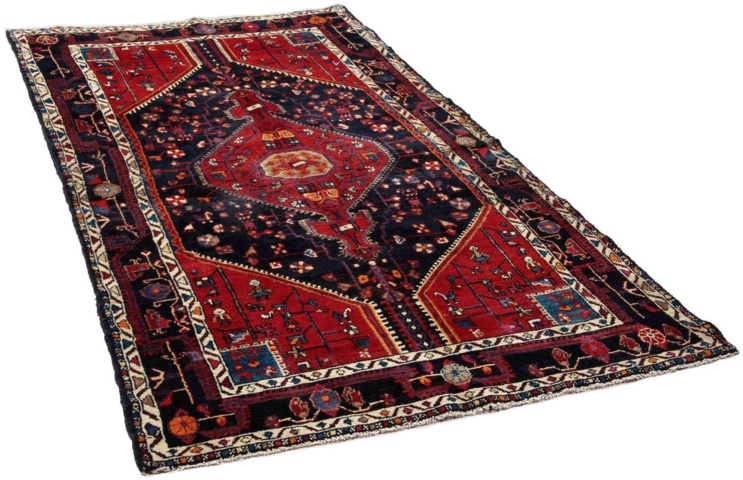 1432490-3 Handknuten Persisk Patinamatta Tuyserkan 141x261cm