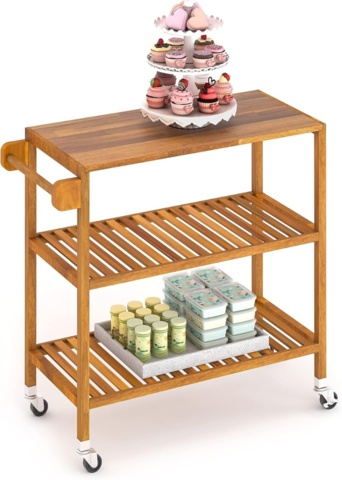1347200-1 Serving trolley - acacia, Golden Teak