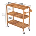 1347200-2 Serving trolley - acacia, Golden Teak