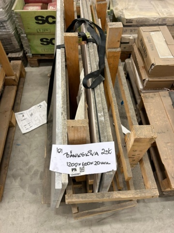 1343931-1 Terrazzo bänkskiva  1200x600x20