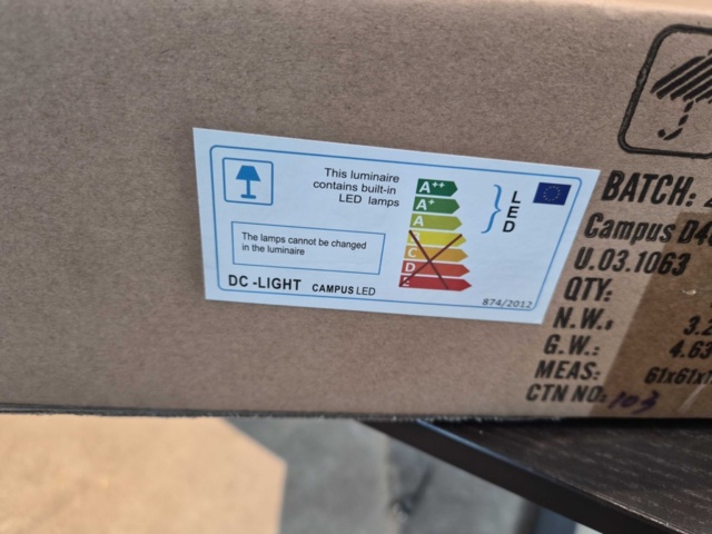 1432659-6 Panelarmatur - Solar Campus D400 Indbyggning Ø400 – 27W LED DALI/Switch CCT