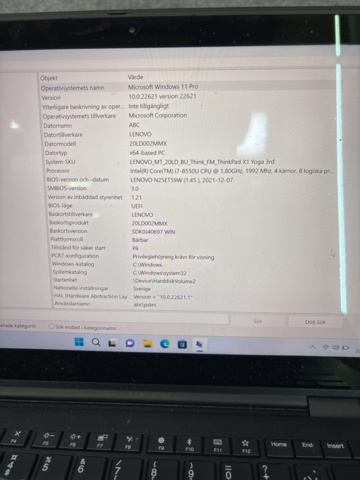 1420919-2 Laptop - Lenovo ThinkPad X1 Yoga 3rd Gen