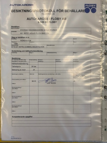 1367992-70 Släckbil - Volvo FL614 (24666km) -1998