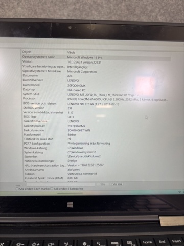 1420925-3 Laptop - Lenovo ThinkPad X1 Yoga 1st Gen