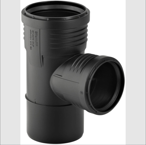 1433136-1 Grenrör, 5 st - Geberit, 87,5° D160/160, Silent-PP