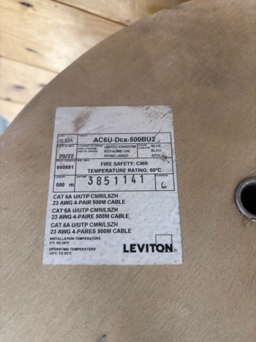 1356802-4 Installationskablar på trumma 3 st - Nexans, Leviton, DK