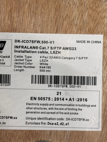 1356802-7 Installationskablar på trumma 3 st - Nexans, Leviton, DK