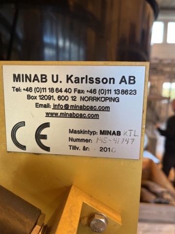 1429852-3 Kapsyleringsmaskin maskin Minab KTL