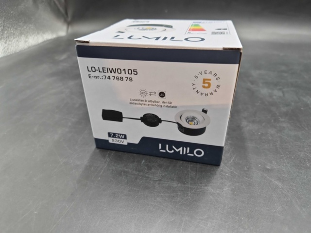 1433288-2 Downlights. 20 st - Lumilo LEIA W 3CCT Vit Dimbar LED-spot