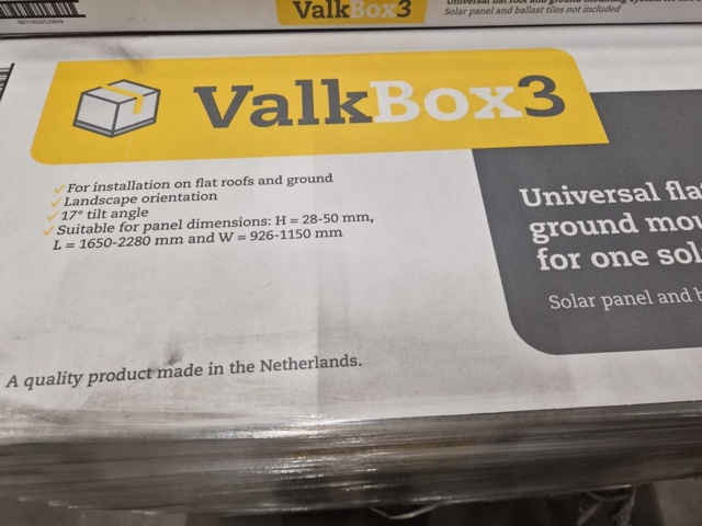 1433377-2 ValkBox, 2 pcs – Mounting kit for flat roofs, 17° slope