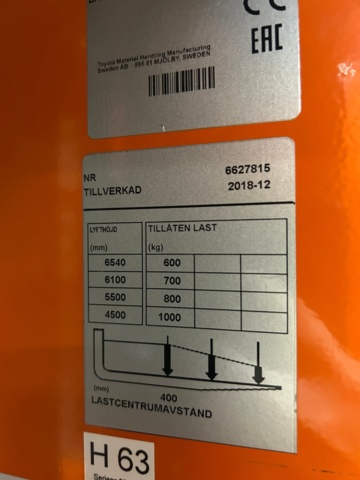 1388978-18 Smalgångstruck med förarplats - Toyota BT Vector ,VCE100, -2018