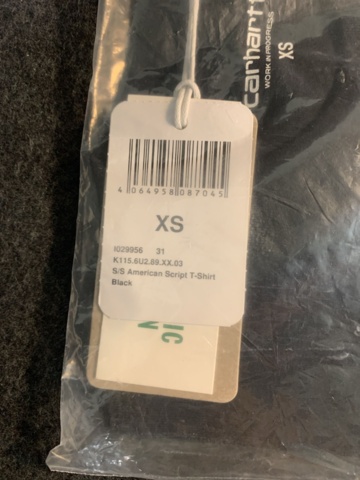 1433349-9 9 st klädesplagg, Strl XS