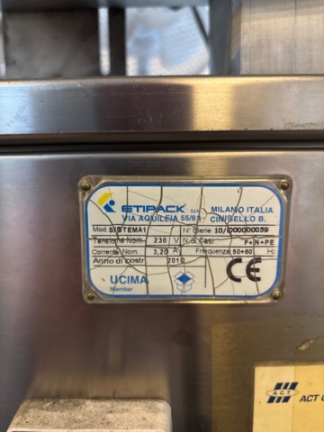 1368157-4 Etiketteringsmaskin med bandtransportörer - Etipack Sistema 1 -2010