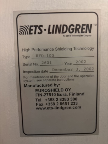 1308745-11 Skärmbur med AC-aggregat - Euroshield ETS Lindgren RFD-100