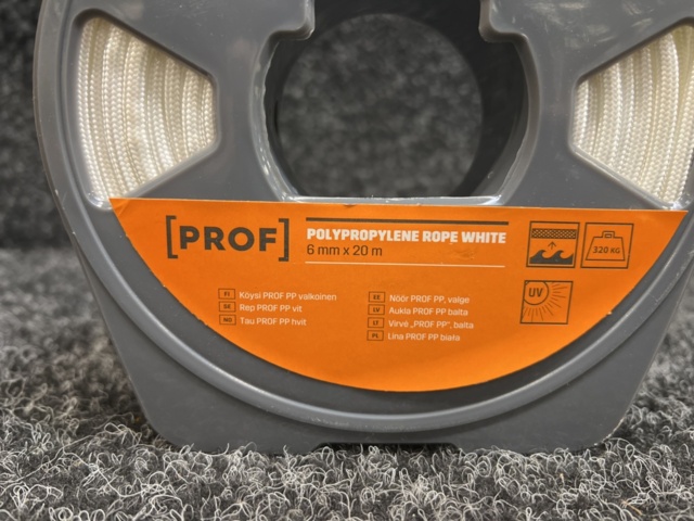 1433950-4 24 st Rullar Polypropylen-rep Prof 6 mm, 20 m (480 m)